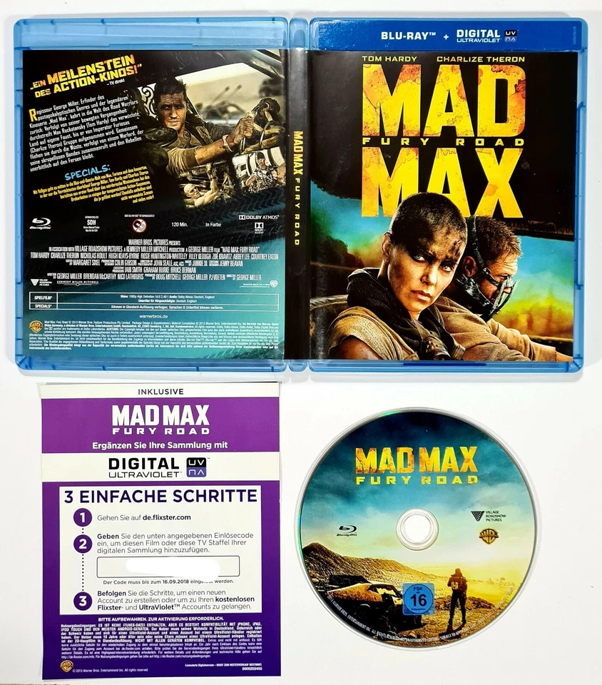 Blu-ray George Miller MAD MAX FURY ROAD German original packaging... - Image 1 of 1