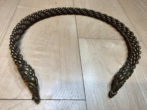 COLLANA VICHINGA ARGENTO ANELLO BRACCIO NORDICO TESTA DI LUPO TORCIA NORDICA GIOIELLI VICHINGHI - Foto 1 di 5