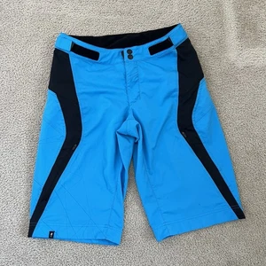 Specialized Men’s Mountain Biking Shorts Relaxed Fit Size 32 Blue Black Outdoor - Picture 1 of 20