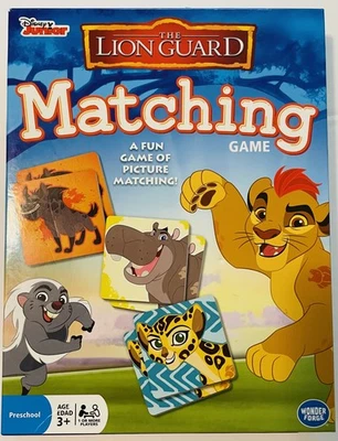 Disney Junior The Lion Guard Matching Memory Game 2016 Cardinal Preowned VG - Image 1 of 4