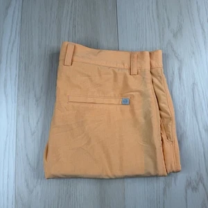 Peter Millar Golf Shackelford Performance Hybrid Short Lightweight Men 32 Orange - Picture 1 of 9