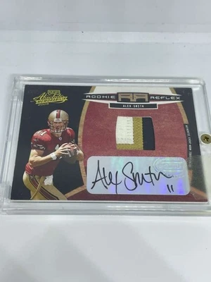 2005 Playoff Absolute Rookie Reflex Alex Smith Auto Patch RC 49ers - Image 1 of 2
