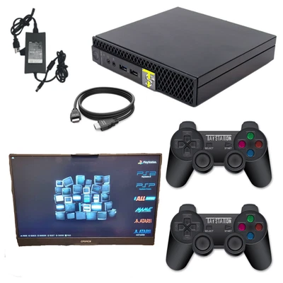 Consola de juegos TayStation 2 delgada negra garantizada + controladores inalámbricos + EE. UU. Foto 1 de 4