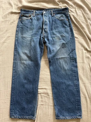 Botón Mosca Vintage LEVIS 501 XX 38" X 30" WPL 423 Hecho en EE. UU. 80s 90s #524 #4 Foto 1 de 4