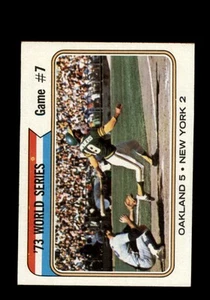1974 Topps #478 '73 World Series Game #7 Oakland Athletics EX - Picture 1 of 2