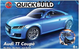 AUDI TT COUPE CAR - BLUE - AIRFIX  QUICKBUILD PLASTIC KIT - J6054 - Picture 1 of 1