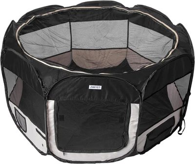 Box per Animali Cani E Gatti Cuccioli Recinto Pieghevole Tessuto Impermeabile (N - Immagine 1 di 4