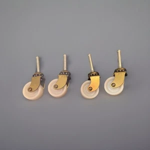 4 Ruote per montaggio a stelo in plastica bianca ACE Hardware ruote a rulli da 1-1/4" - Foto 1 di 9