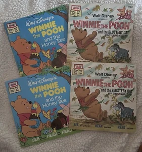 2 Winnie the Pooh Read-Along Book  - Honey Tree And The Blustery Day BOOKS ONLY  - Bild 1 von 1