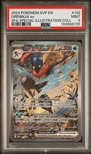 2024 POKEMON SVP EN-SV BLACK STAR PROMO #132 GRENINJA EX PSA 9 - Picture 1 of 3