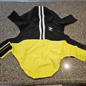 Canada Pooch Pack It Dog Rain Jacket Black and Yellow Packable Cover NWOT - Picture 1 of 13
