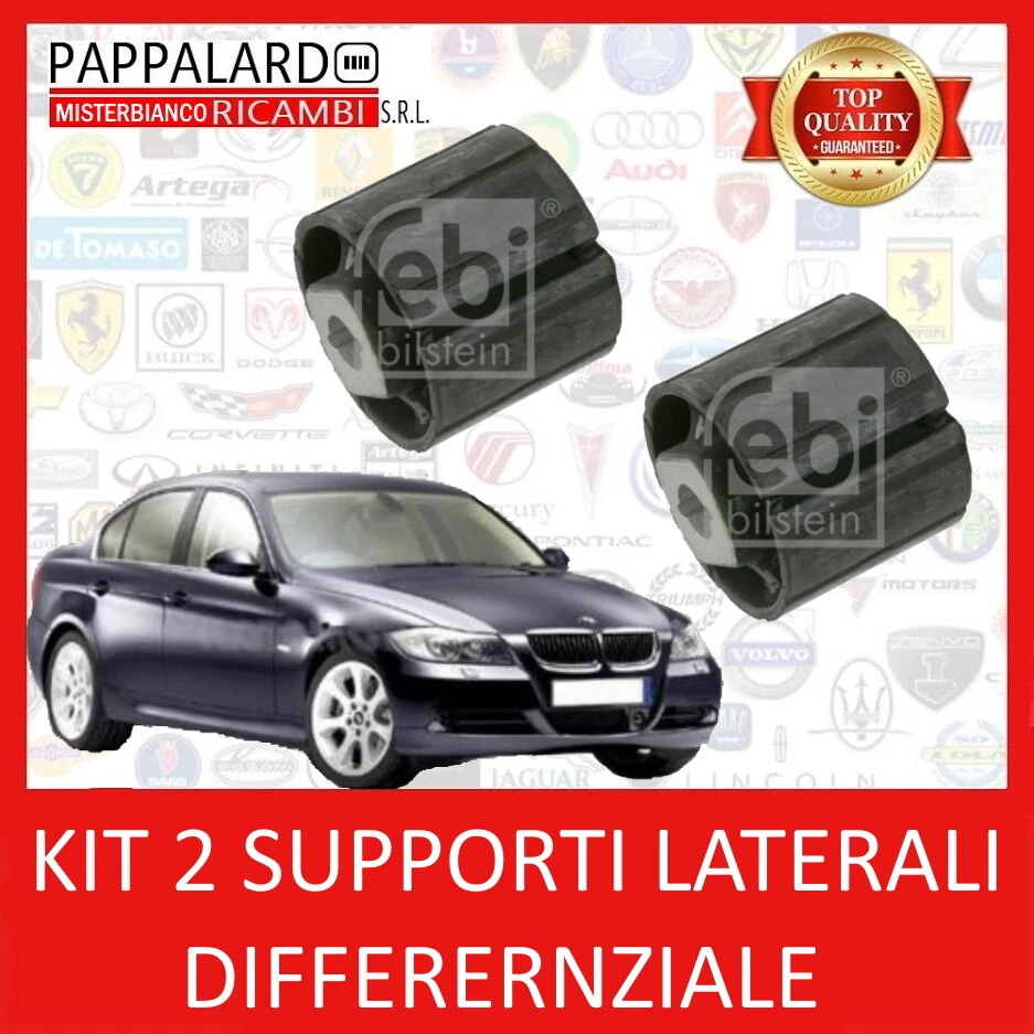 KIT COPPIA 2 SUPPORTI LATERALI DIFFERENZIALE POSTERIORE BMW SERIE 3 E90 E91 E92 - Immagine 1 di 1