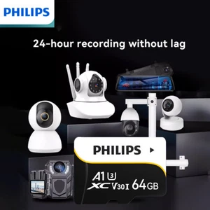 64GB PHILIPS U3 V30 A1 100MB/s Surveillance 2K DVR - Picture 1 of 15