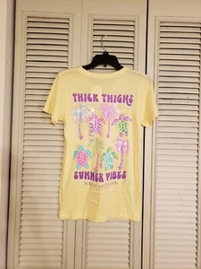 Simply Southern “Thick Thighs Summer Vibes” Short Sleeve T-Shirt Size Small NWT! - Picture 1 of 6