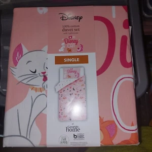 Disney Cat Single Duvet NEW DISCONTINUED 2022 GEORGE HOME ALSO HAVE DOUBLE SET - Picture 1 of 7