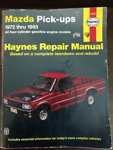 BOOK HAYNES 1972 - 1993 MAZDA PICK-UPS REPAIR MANUAL GOOD CONDITION - Picture 1 of 1