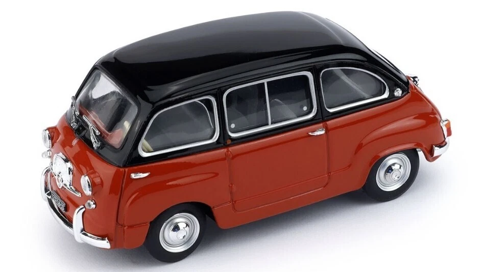 FIAT 600 MULTIPLA D 1960 NERO/ROSSO CORALLO 1:43 - Immagine 1 di 1