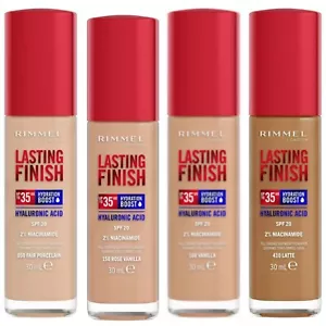 Rimmel Lasting Finish 35hr Hydration Boost Foundation With Hyaluronic Acid - Picture 1 of 16