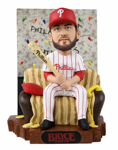 Bryce Harper Philadelphia Phillies Stranger Things Alphabet Wall Bobblehead MLB Cover