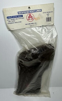 PRO LINE Brown Neoprene Wader Boot Liner Fishing Size Small #NB-070 - Image 1 of 4
