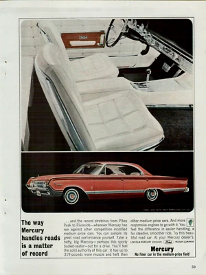 1964 Mercury Park Lane Marauder Styling Solid Authority Car Original Print Ad - Image 1 of 2