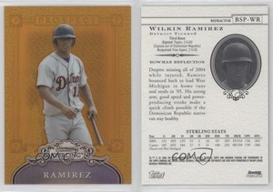 2006 Bowman Sterling Prospects Gold Refractor Wilkin Ramirez #BSP-WR Rookie RC
