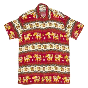 Camisa Hombre Rojo Estampado Animal XL - Imagen 1 de 6