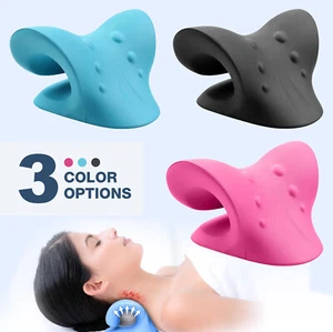 Neck Cloud Cervical Neck Stretcher Pillow Traction Device Pain Relief Massage - Picture 1 of 18