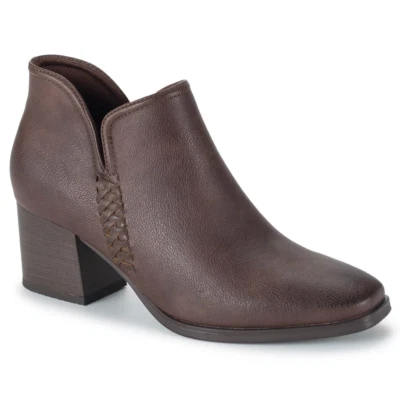 Baretraps женщин TRISTEN Western лодыжки ботинок молнии блок квадратный темно-коричневый новый в коробке - Изображение 1 из 4