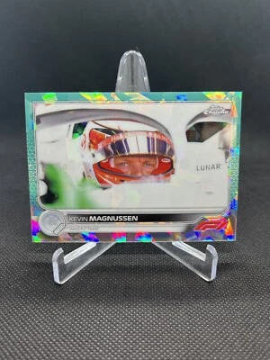 2022 Topps Chrome Sapphire F1 Kevin Magnussen 50/99 Aqua Refractor Formula 1 #76 - Image 1 of 2