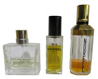 Perfume 3 bottles lot part full Norell New York, Chanel no 5, Celine Dion