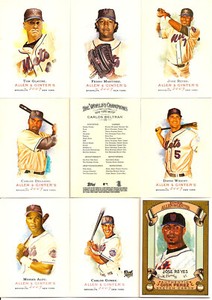 2007 Topps A&G Allen & Ginter New York Mets Master Team Set w/ Sketch (14)