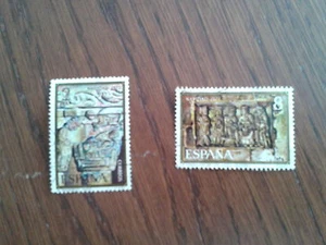 serie completa sellos usados navidad año 1973, edifil 2162-63 - Imagen 1 de 1