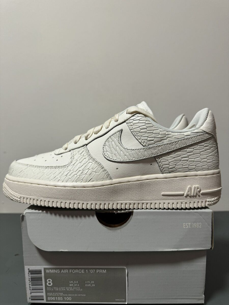Nike Air Force 1 PRM White for sale | eBay Nike Air Force 1 PRM White for sale | eBay