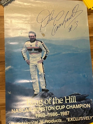 Original 1980’s Nascar Dale Earnhardt King of the Hill Promotional Poster-used Cover