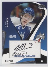 2005-06 Extreme Sudbury Wolves Signatures /225 Justin Allen #20 Auto