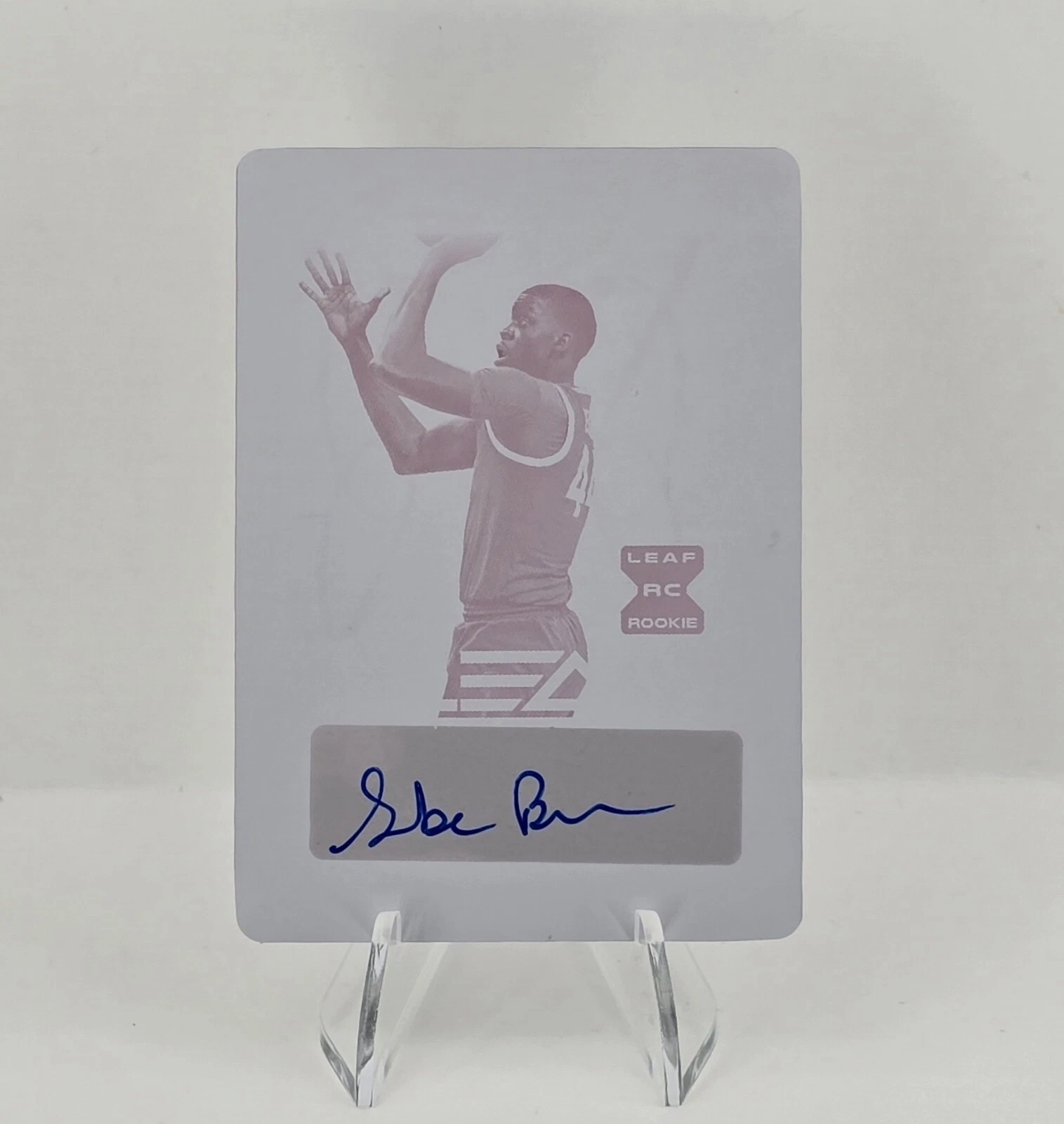 2022-23 Leaf Trinity Basketball Gabe Brown Magenta Printing Plate Auto 1/1🔥🔥🔥