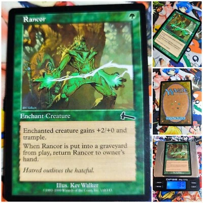 MTG Rancor Nm ⚫ 🇬🇧 Urzas Legacy 1996 Magic The Gathering Deck Green Og Card - Bild 1 von 4