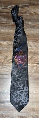 Corbata Ed Hardy Christian Audigier "True Love" para hombre negra 100 % seda Foto 1 de 4