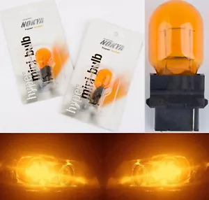 Nokya 3156 Nok6291 27W Amber Two Bulbs Headlight Cornering Turn Replace Stock EO - Picture 1 of 8