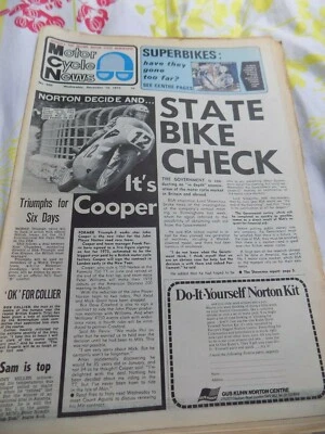  Motor Cycle News/13,12,1973/BSA/Vic Eastwood/British Scrambling/Trials/ - Image 1 of 4