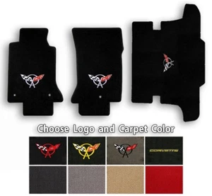 Lloyd Mats Classic Loop Carpet Front & Cargo Mat for 97-04 Corvette C5 with Logo - Picture 1 of 10