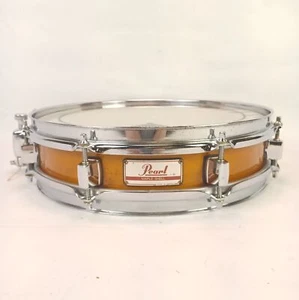 Pearl 3x13"Maple-Shell Piccolo Snare Drum 8Lug Vintage90s Lever-Throw-Off Effect - Picture 1 of 11