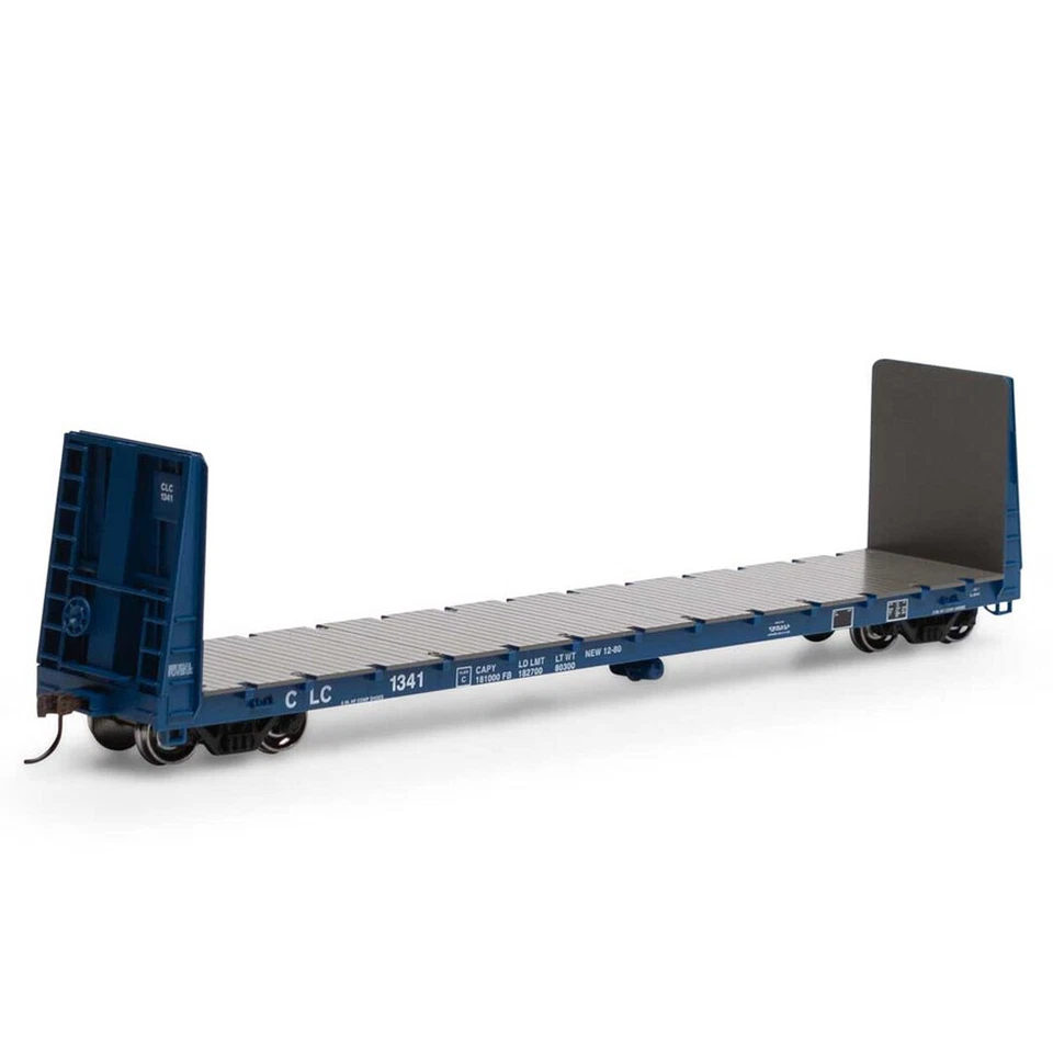 Athearn ATH17067 RTR 60' Bulkhead Flat CLC #1341 Freight Car HO Scale - Image 1 of 1