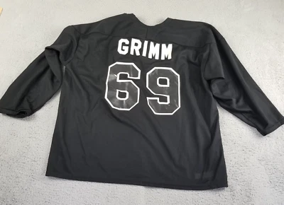 Vintage CCM Hockey Jersey Men XL Grimm #69 Sputter Black Maska USA Canada - Image 1 of 4