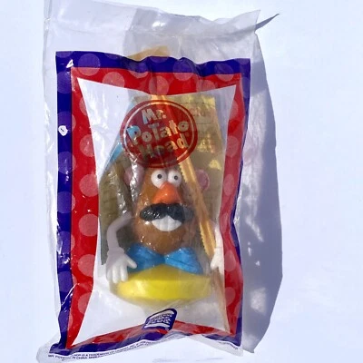 DE COLECCIÓN MR CABEZA DE PATATA SPINNING TOP BURGER KING CLUB INFANTIL CON CORDÓN DE TRACCIÓN NUEVO EN PAQUETE 1998 Foto 1 de 4
