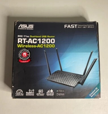 Asus RT-AC1200 V2 Wi-Fi 5 IEEE 802.11ac Ethernet Wireless Router - Image 1 of 4