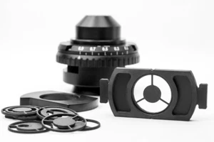 Motic Zeiss Primo Star microscope condenser darkfield oblique insert slider set - Picture 1 of 8