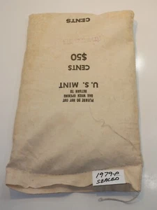 5000 Cents 1979 P Memorial Pennies, versiegelte ungeöffnete Canvas Tasche mit 5.000 Cent - Bild 1 von 4