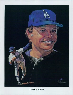 Terry Forster Los Angeles Dodgers Unsigned Licensed 8.5x11 Union 76 Litho Print - Image 1 of 2